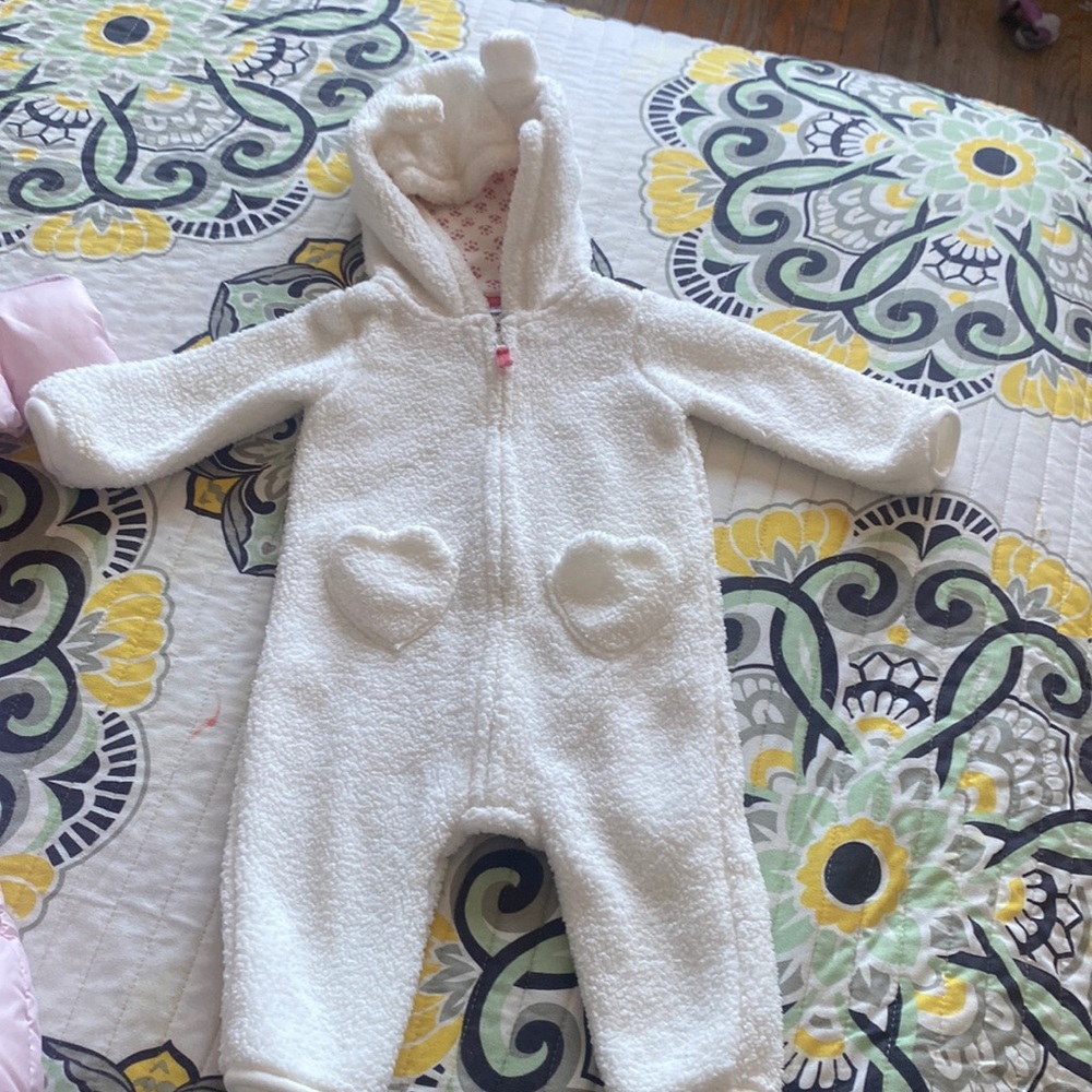 Baby Zip-Up Sherpa Pram 6months